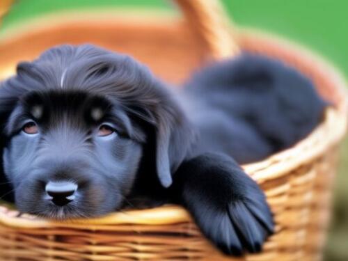 Dog in a Basket